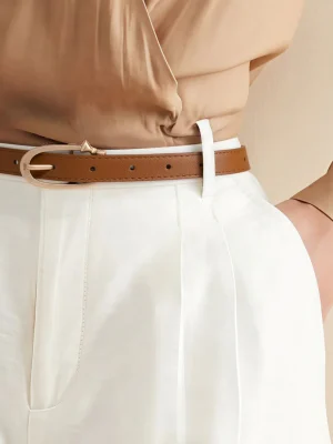 Minimalist Tan Fashion Belt