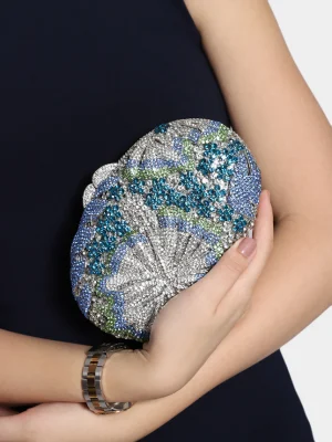 Multicolored Starfish Clutch Bag